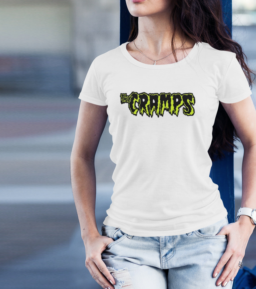 Greg Gutfeld The Cramps Logo Neon Gothic T-Shirt