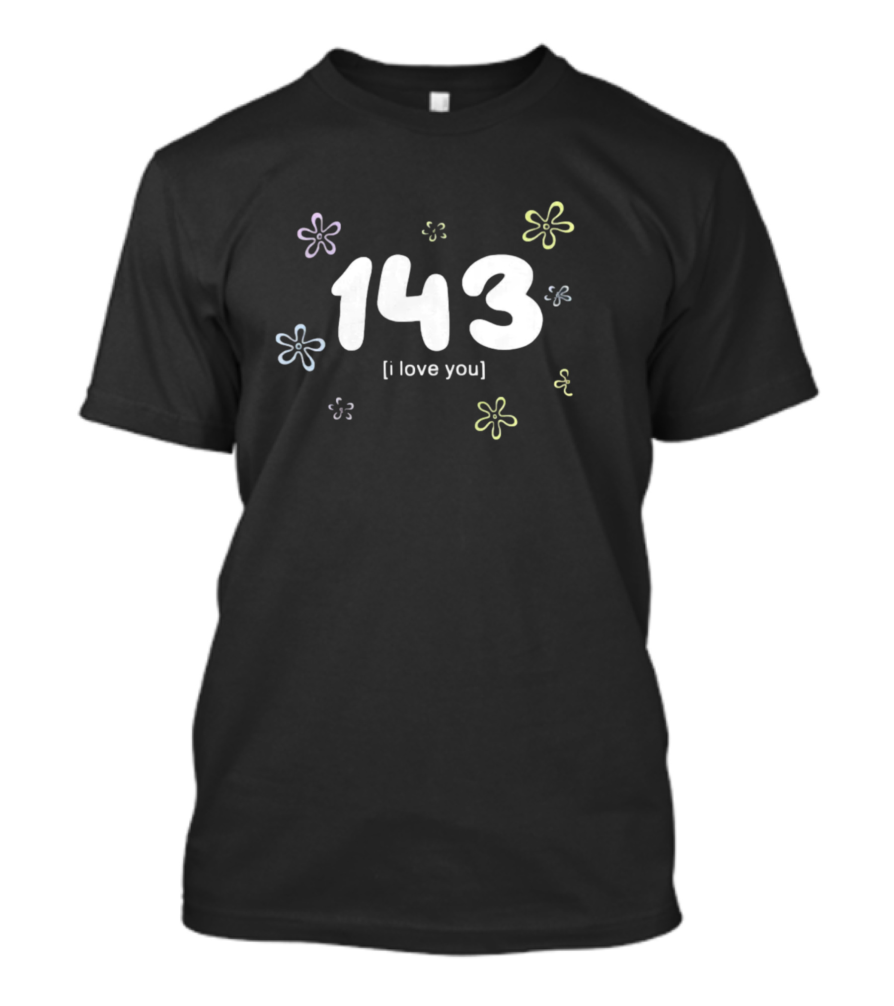 Punz 143 I Love You Floral T-Shirt