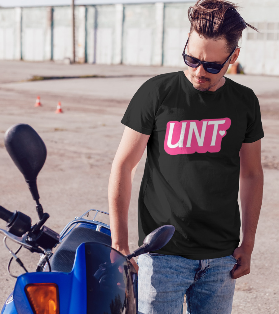 UNT Union Barbie Style Pink Heart T-Shirt
