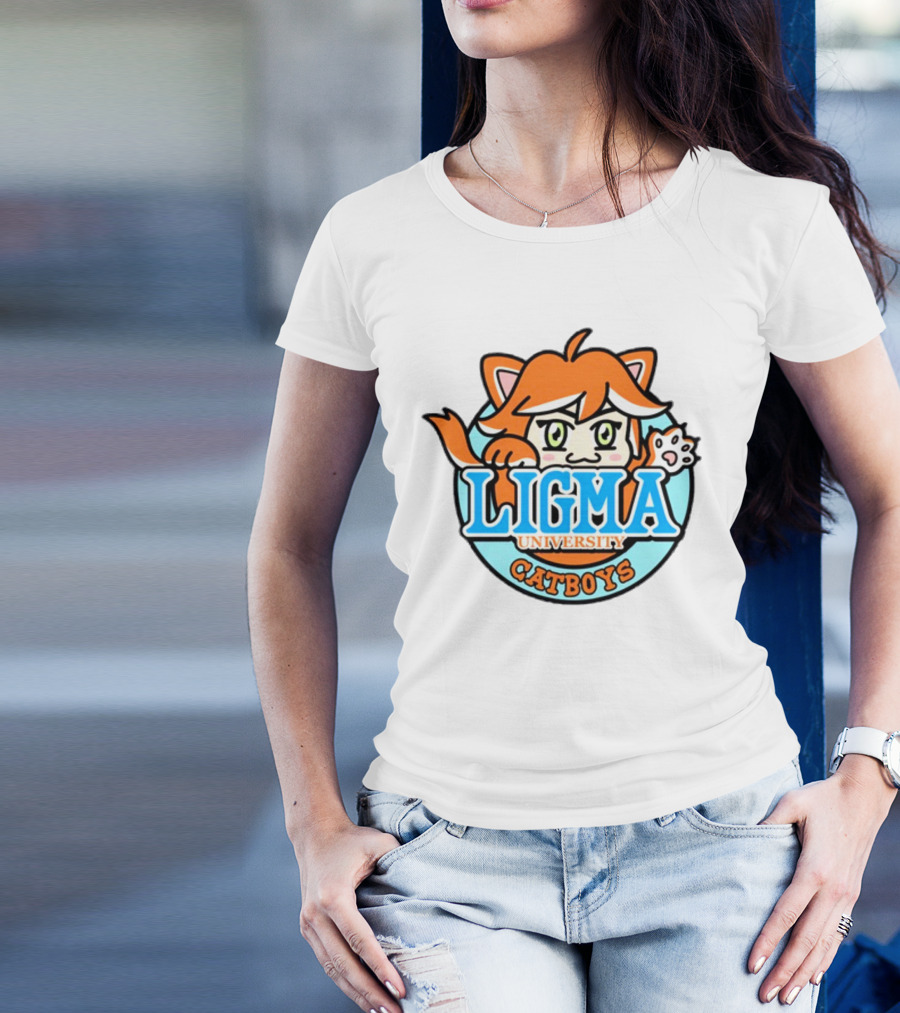 Ligma University Catboys Anime Style Mascot T-Shirt