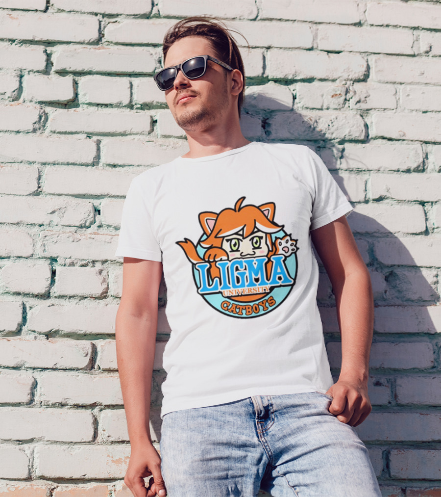 Ligma University Catboys Anime Style Mascot T-Shirt