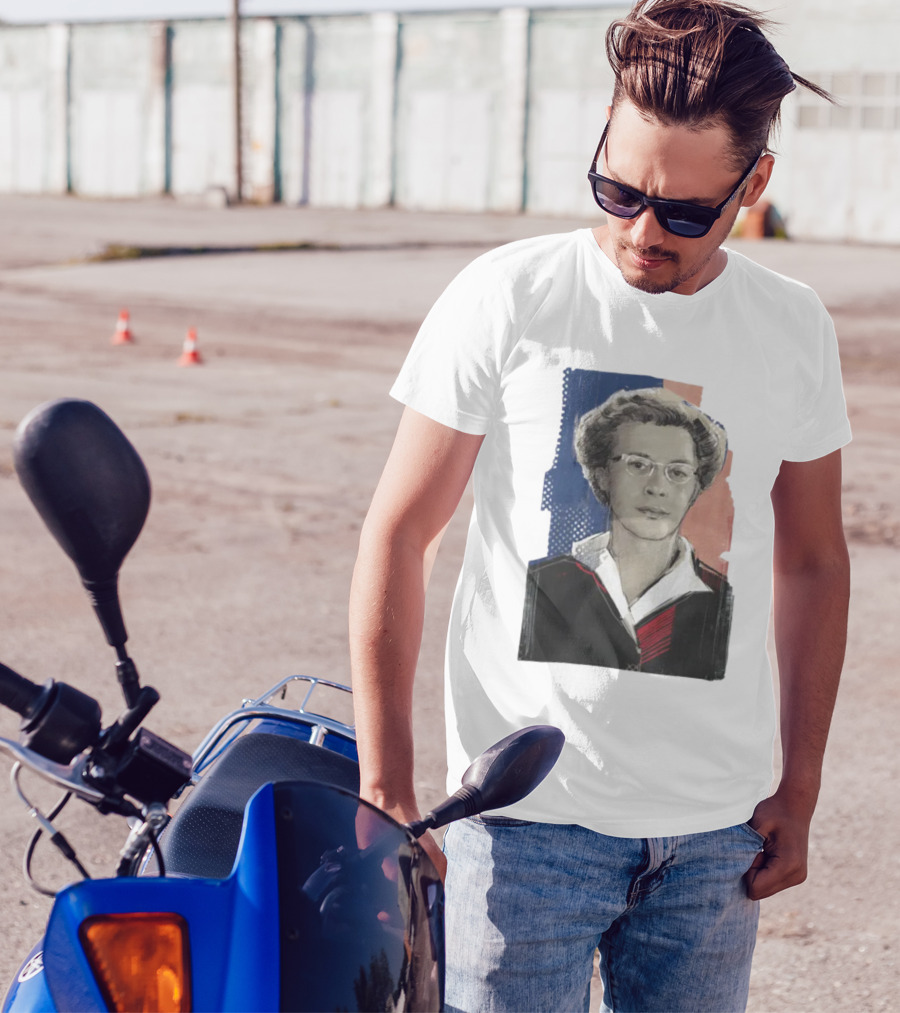 Milada Horáková Portrait With Blue T-Shirt