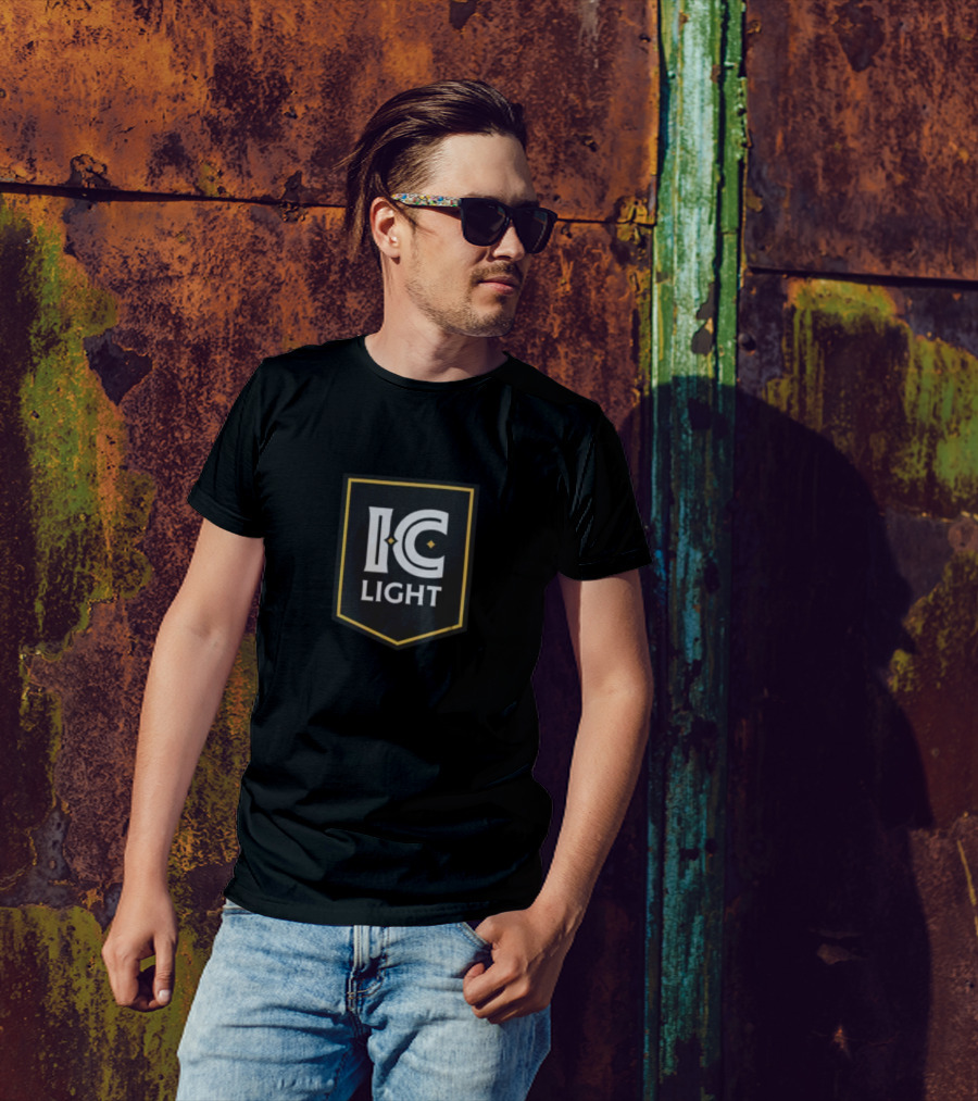 Pat Freiermuth I.C. Light Logo Black And Yellow Raglan T-Shirt