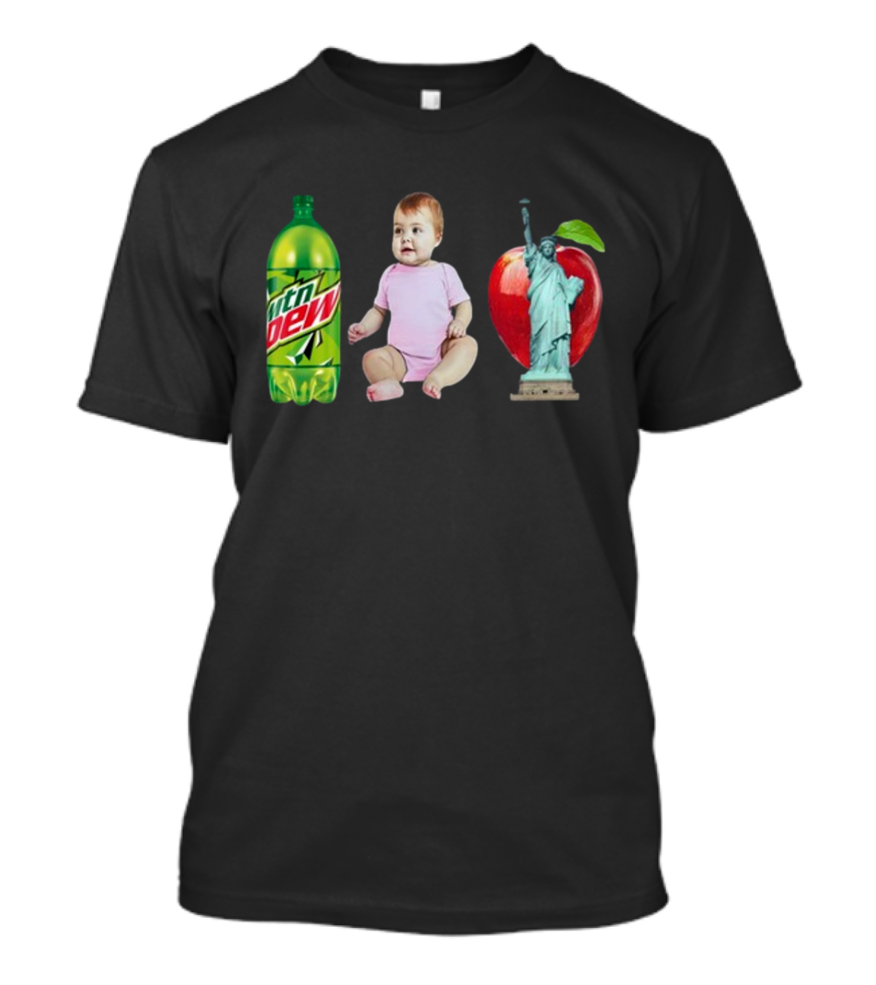 Mtn Dew Baby Apple Liberty Statue T-Shirt