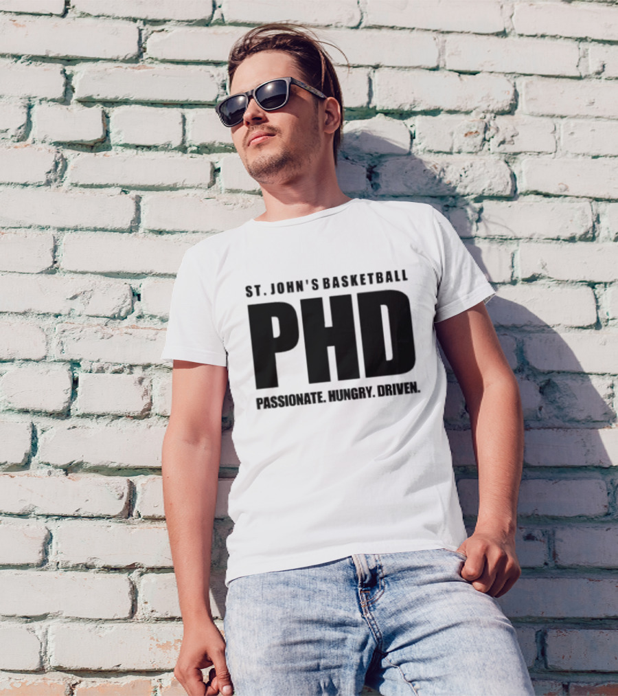 St. John's Basketball PHD Passionate Hungry Driven T-Shirt