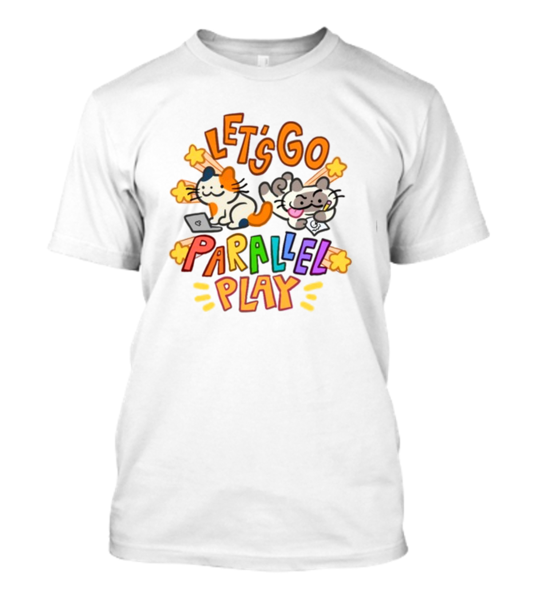Let's Go Parallel Play Cats Fun Adventure T-Shirt