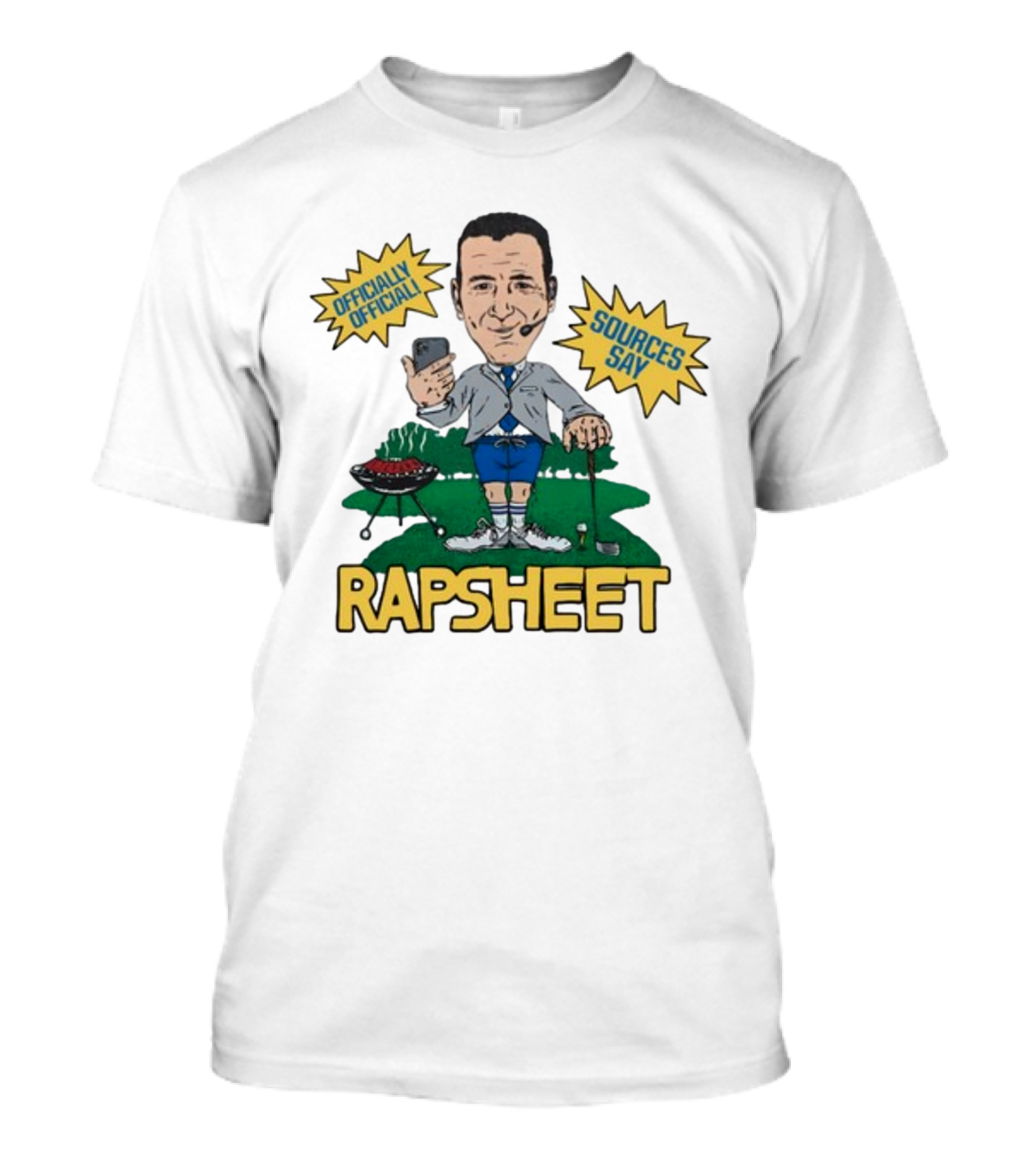 Homage Rapsheet Officially Official Sources Say T-Shirt