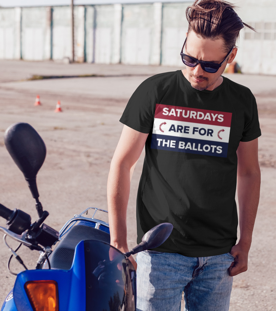 Saturdays Are For The Ballots Red White Blue Arrows T-Shirt