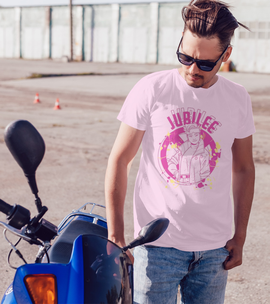 Jubilee X-Men Neon Pink T-Shirt