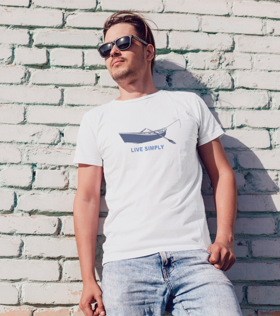 Live Simply Rowboat Tranquility T-Shirt