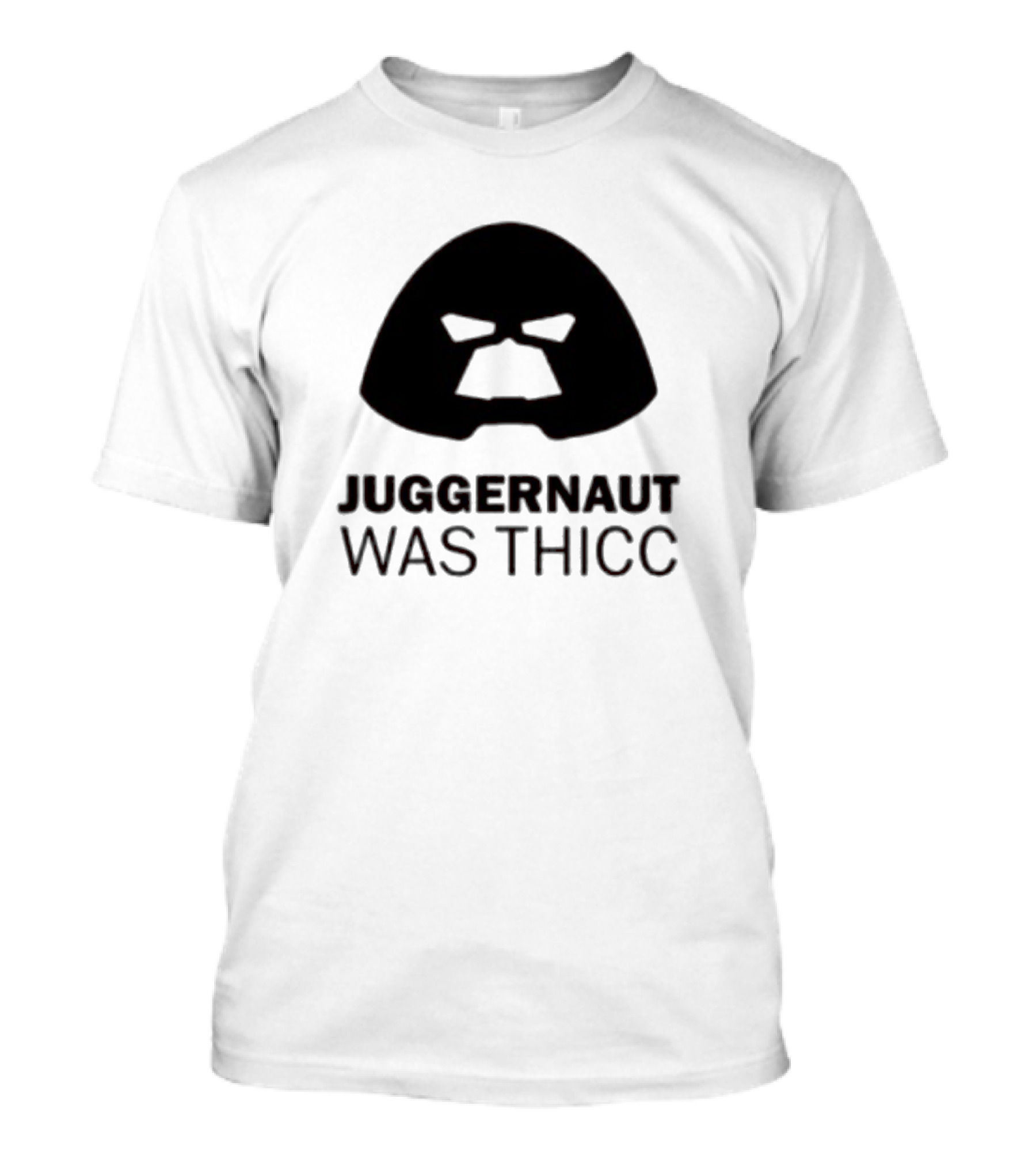 Juggernaut Was Thicc Bold Helmet T-Shirt