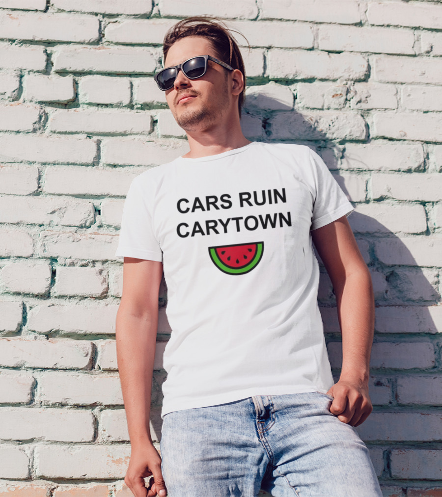 Cars Ruin Carytown Watermelon Slice Image T-Shirt