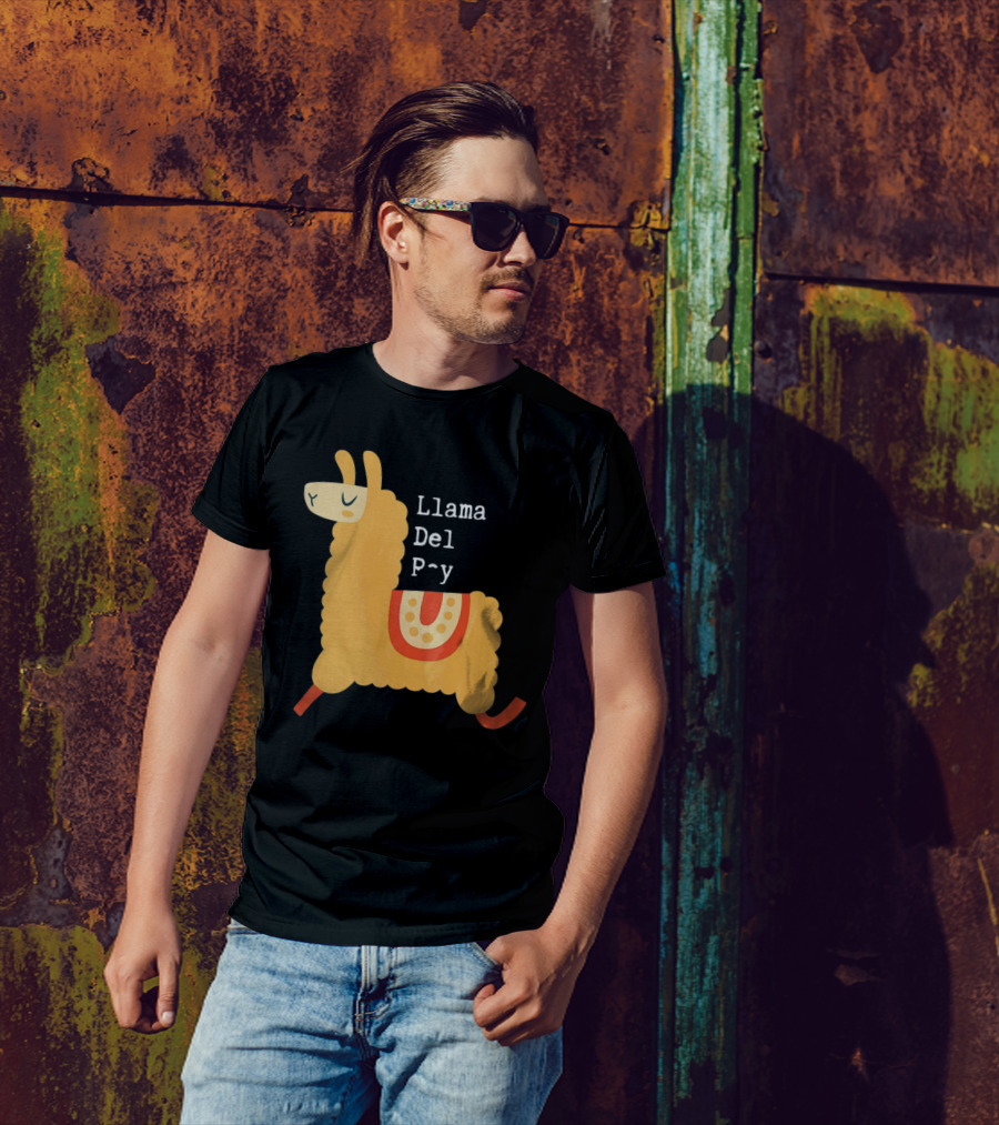 Llama Del P~y Funny Music T-Shirt