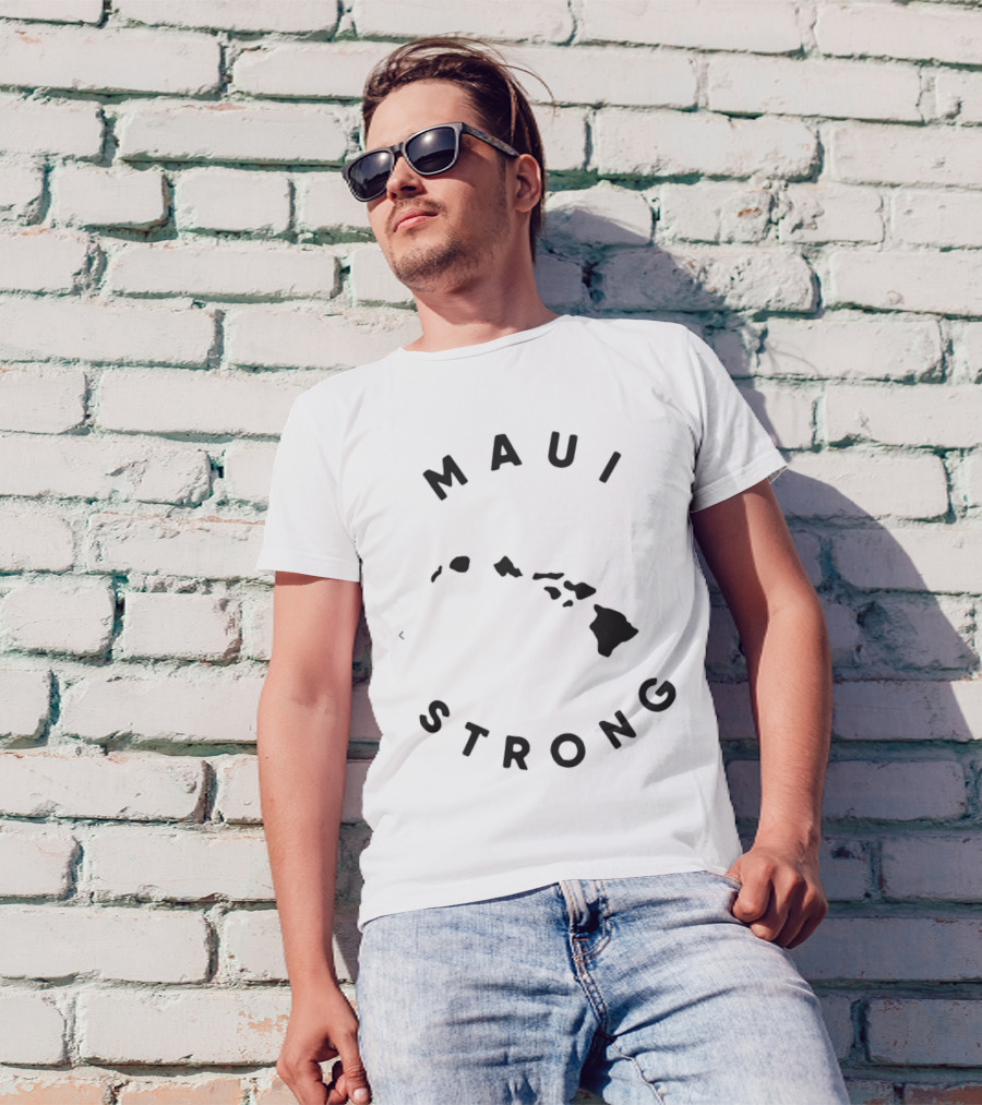 Maui Strong Lahaina Hawaii Resilience Message T-Shirt