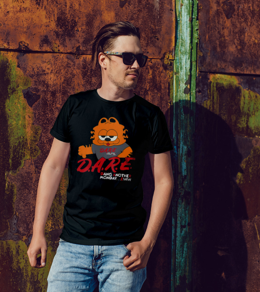 D.A.R.E Garfield Dang Another Monday Eww T-Shirt