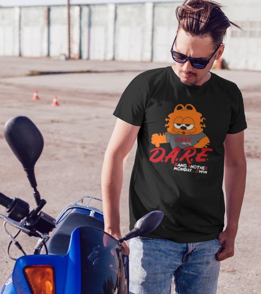 D.A.R.E Garfield Dang Another Monday Eww T-Shirt