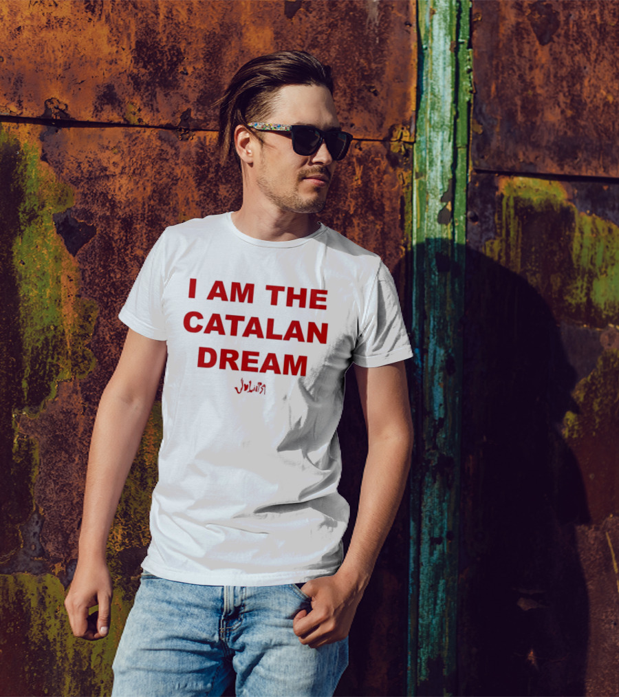 I Am The Catalan Dream Red Text With Signature T-Shirt