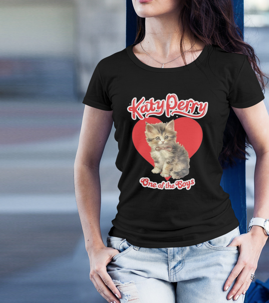 Katy Perry Cat One Of The Boys New T-Shirt
