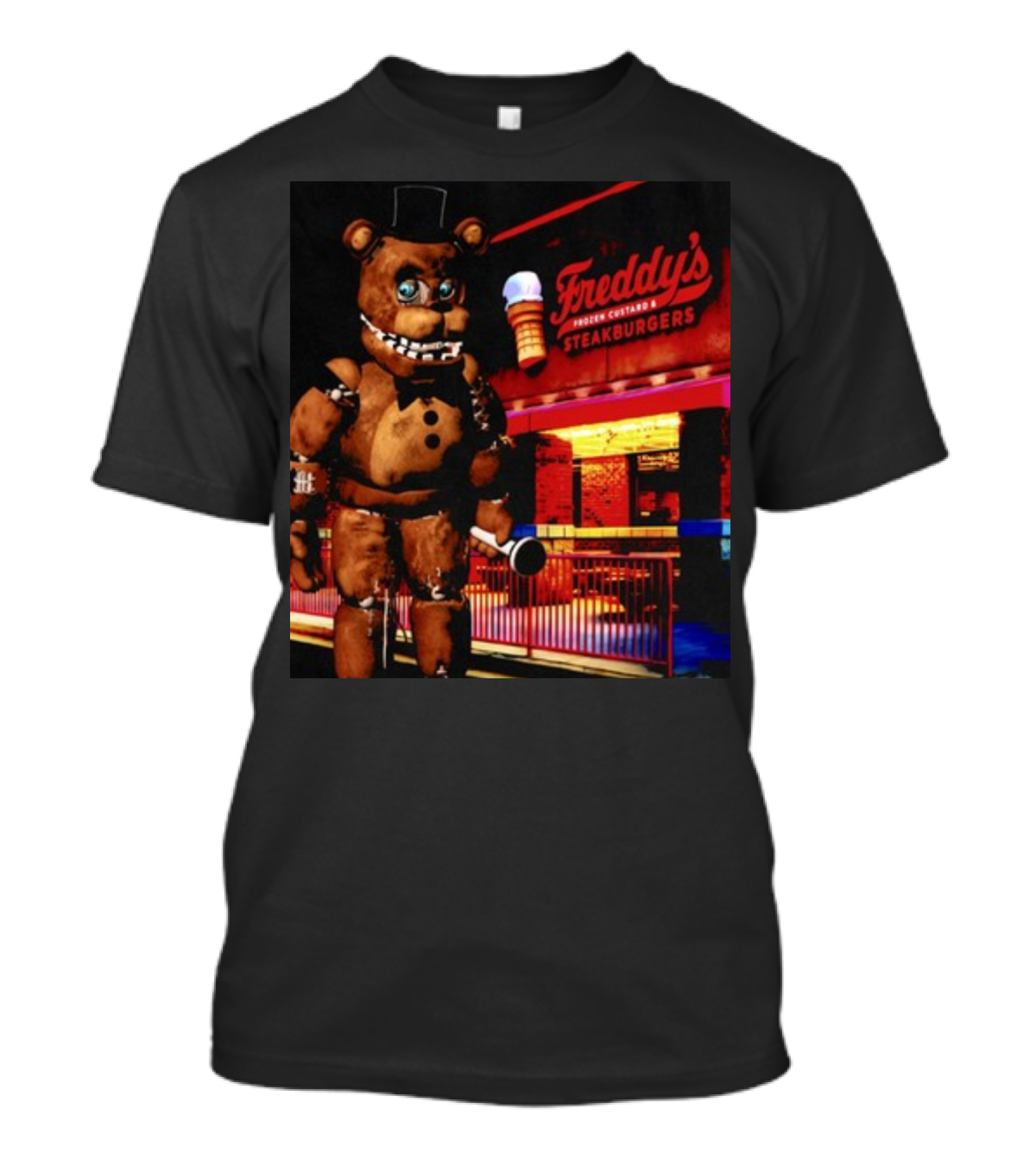 Mamonoworld Funny Bear Freddy's Frozen Custard And Steakburgers Bear T-Shirt