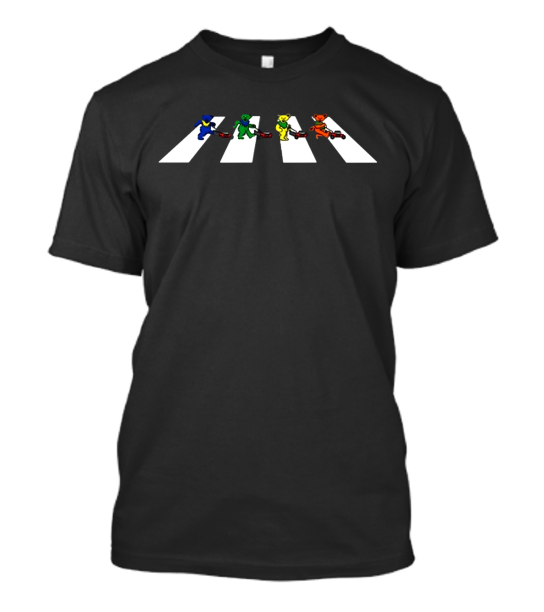 Middleclassfancy Grateful Dead Bears Mowing Abbey Road Crossing T-Shirt
