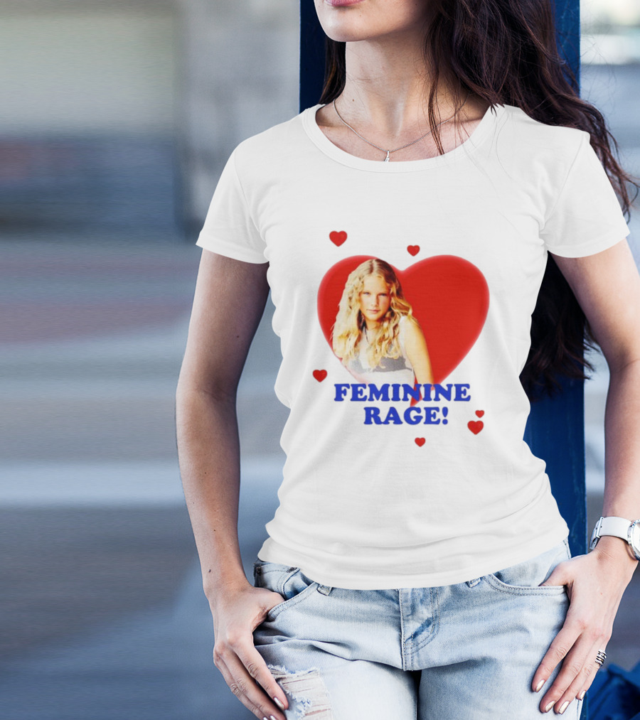 Feminine Rage Heart T-Shirt