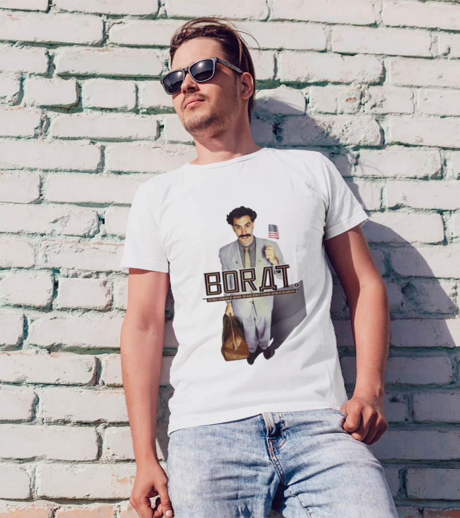 Borat Cultural Learnings Of America For Make Benefit Glorious Nation Of Kazakhstan Flag Suitcase T-Shirt