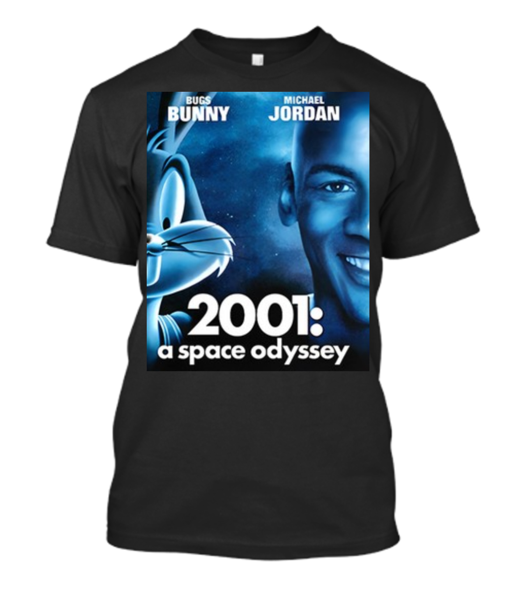 Bugs Bunny Michael Jordan 2001 A Space Odyssey T-Shirt