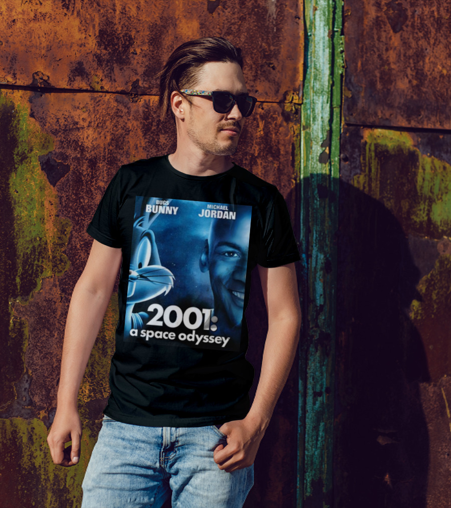 Bugs Bunny Michael Jordan 2001 A Space Odyssey T-Shirt