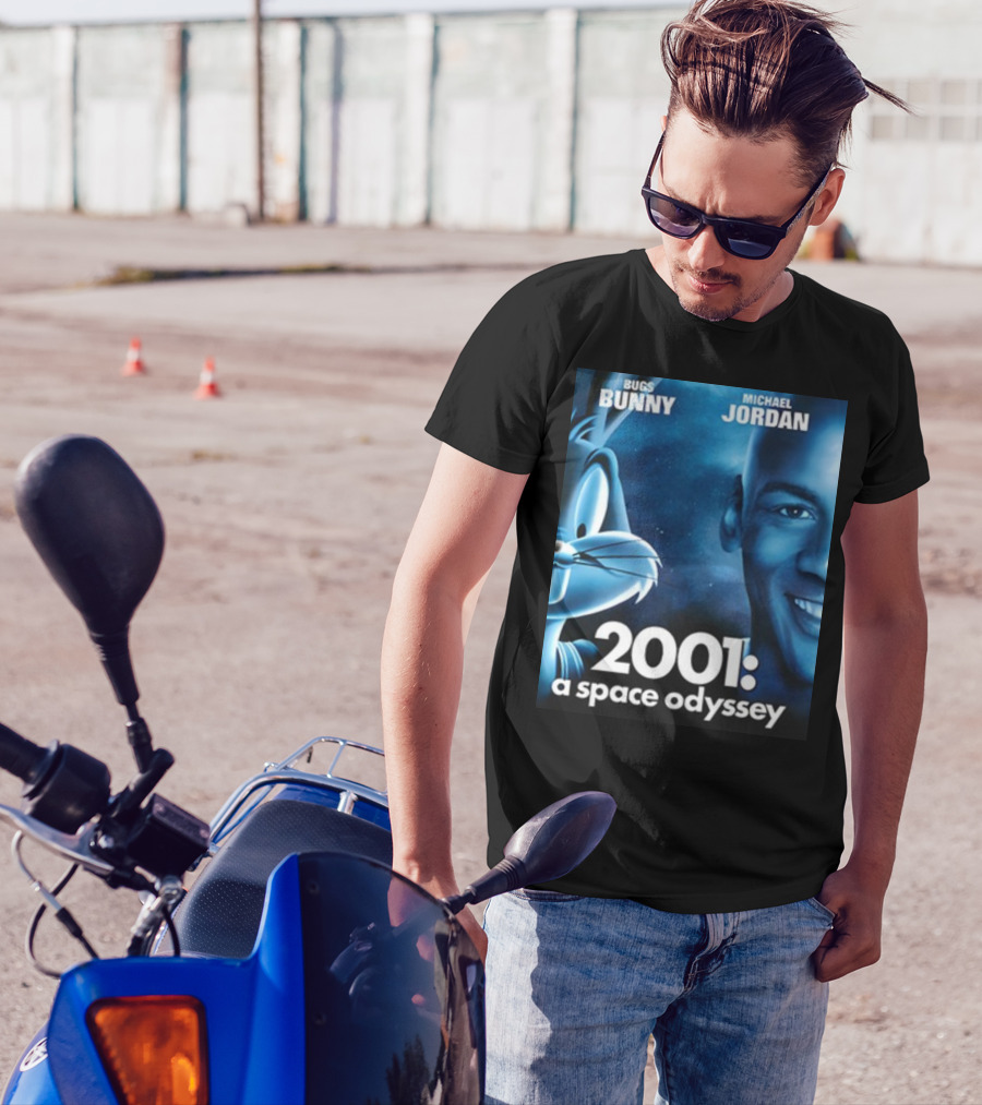 Bugs Bunny Michael Jordan 2001 A Space Odyssey T-Shirt