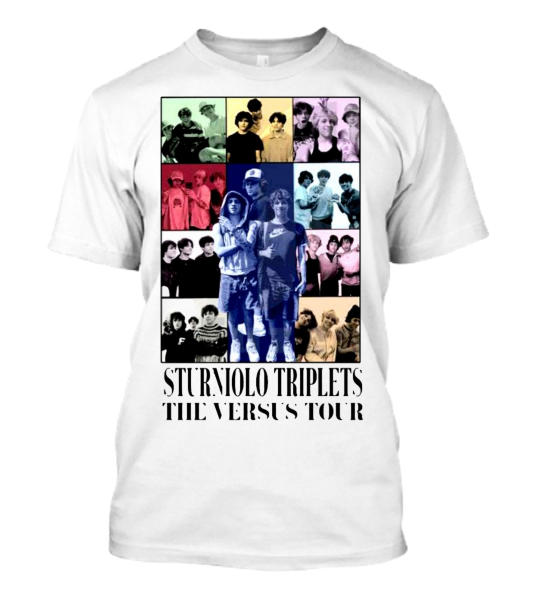 Sturniolo Triplets The Versus Tour Pop Art Collage T-Shirt