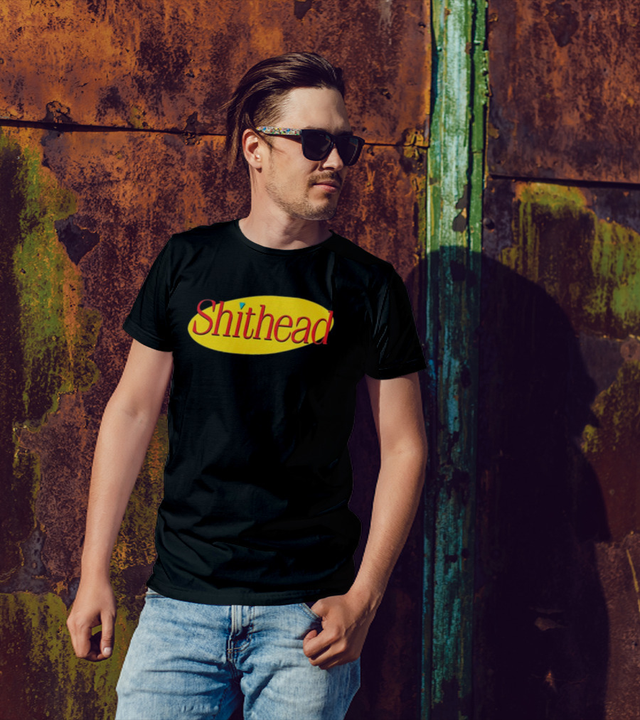 Shithead Yellow Oval T-Shirt
