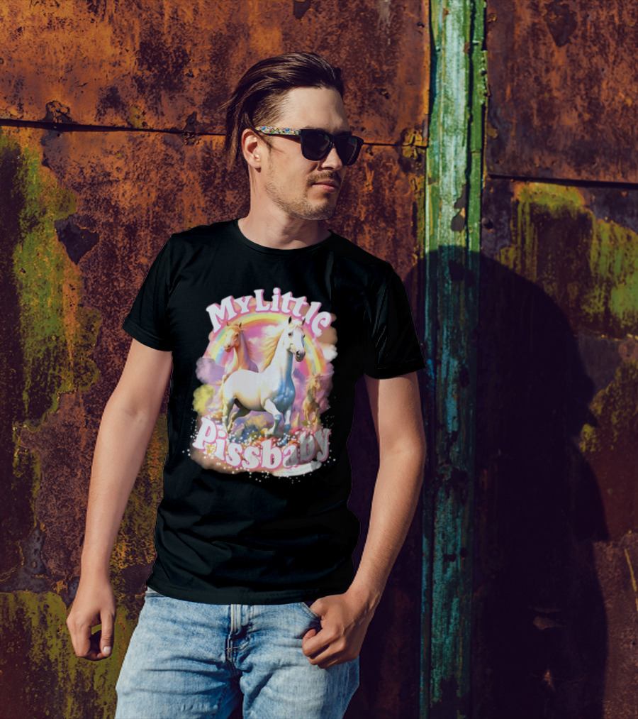 My Little Pissbaby Rainbow Horses T-Shirt