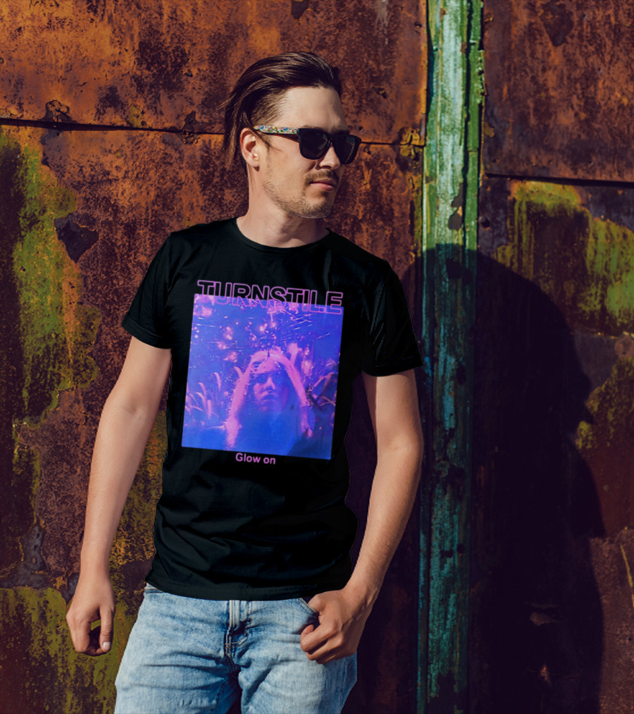 Turnstile Glow On Psychedelic Purple T-Shirt