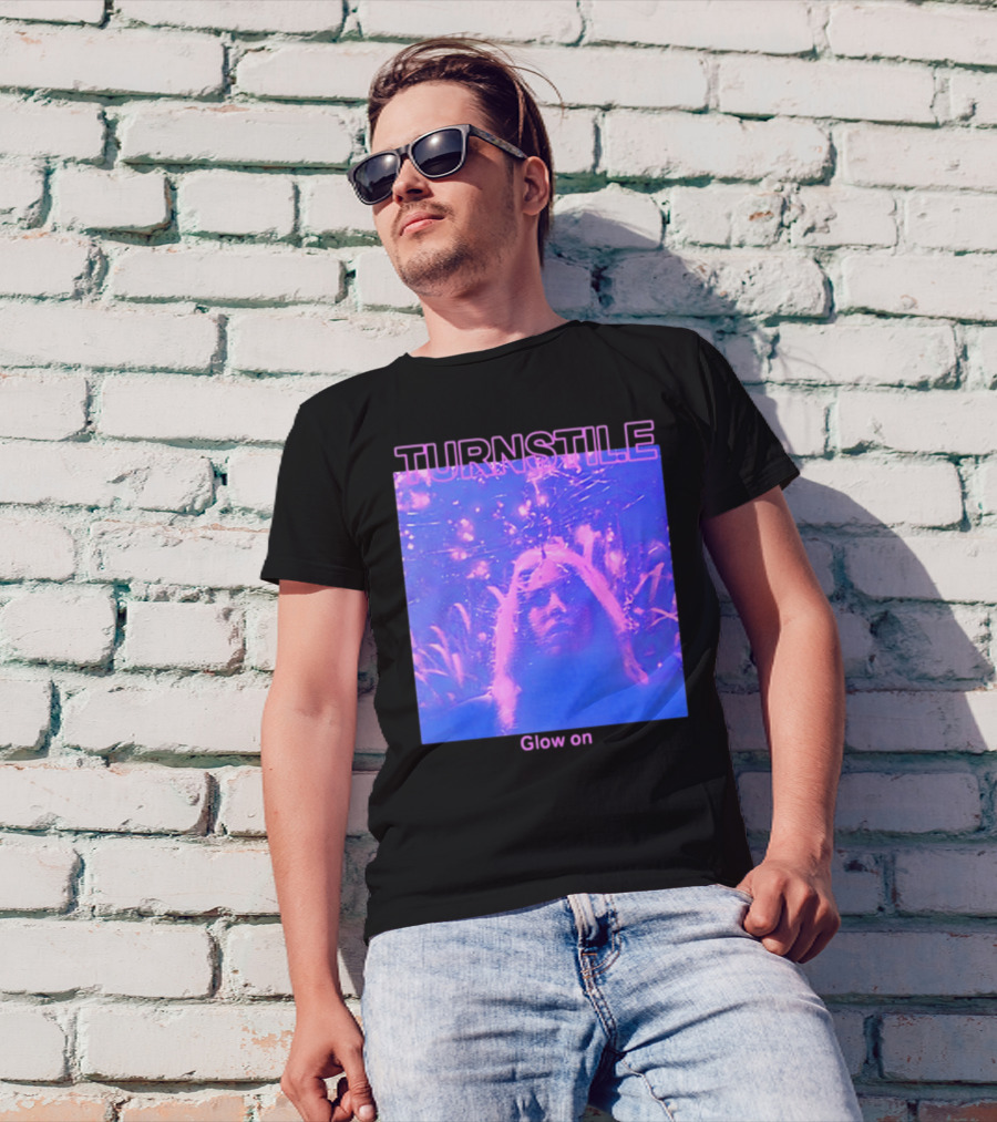Turnstile Glow On Psychedelic Purple T-Shirt