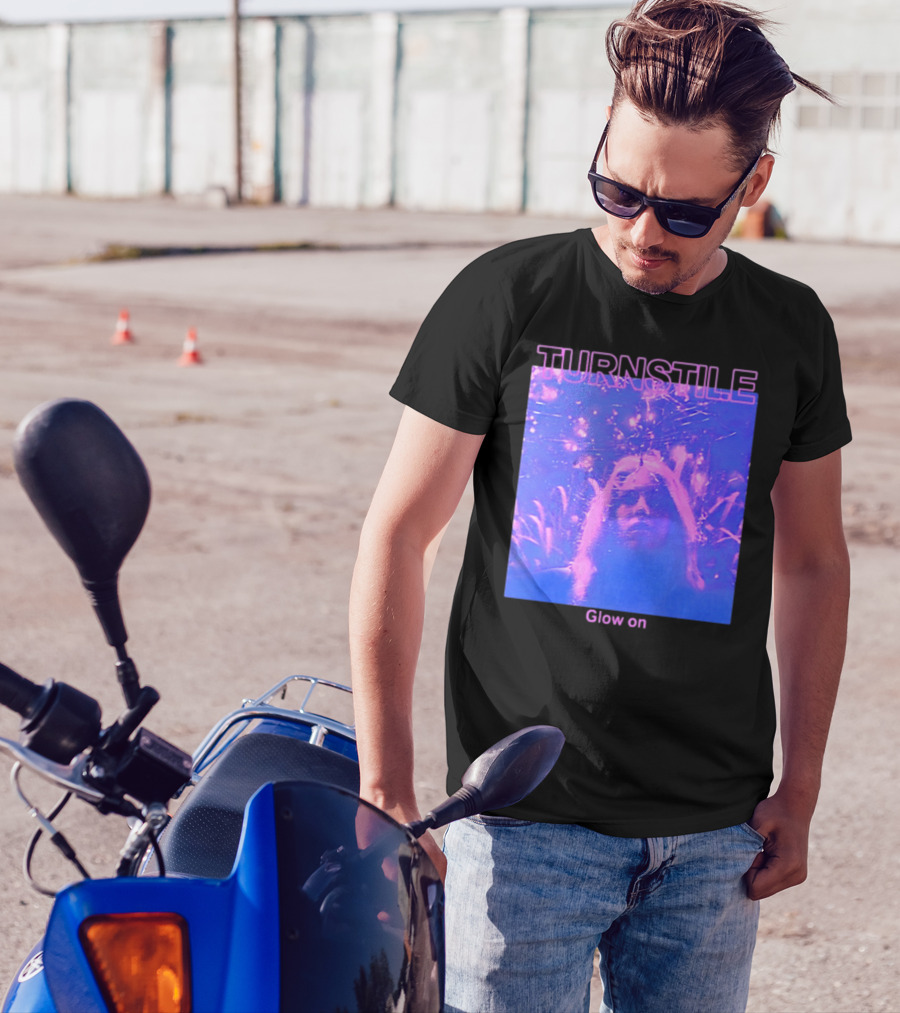 Turnstile Glow On Psychedelic Purple T-Shirt