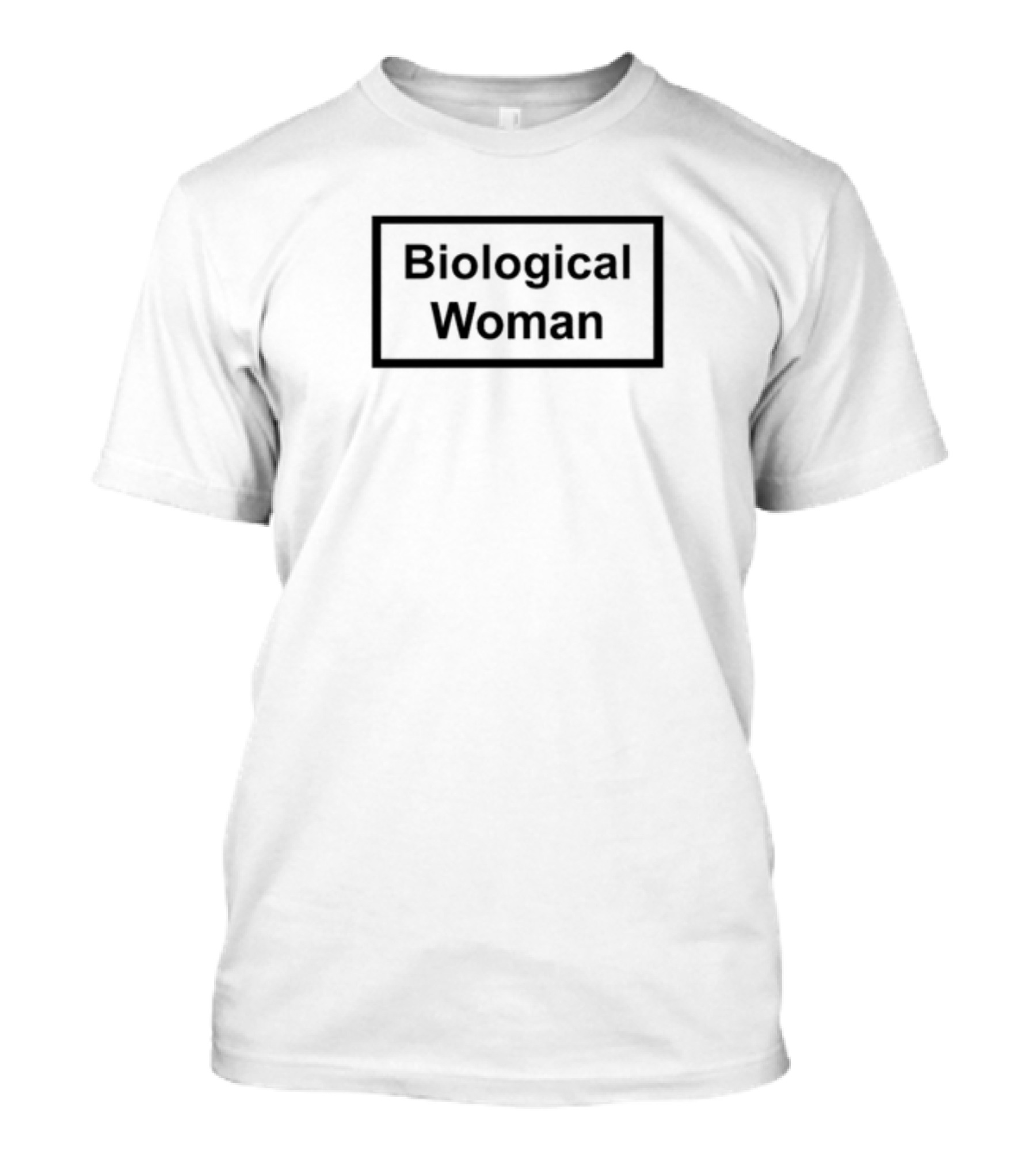 Biological Woman Bold Statement Text Box T-Shirt