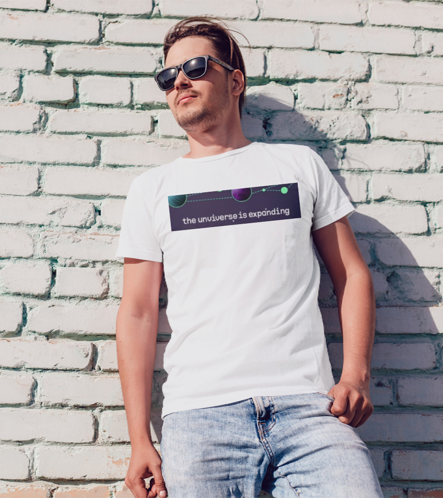 Jo3car The Universe Is Expanding Planets And Cosmic Lines T-Shirt