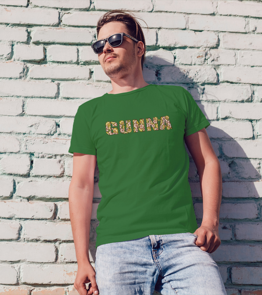 Gunna Wunna Floral Pattern Wun Night Only T-Shirt
