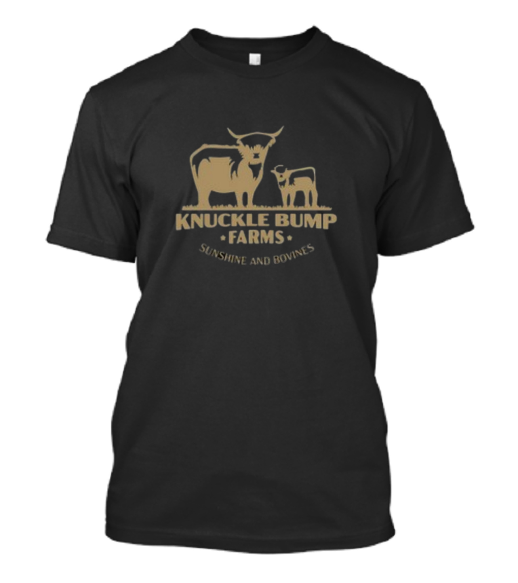 Knuckle Bump Farms Sunshine And Bovines With Cattle T-Shirt