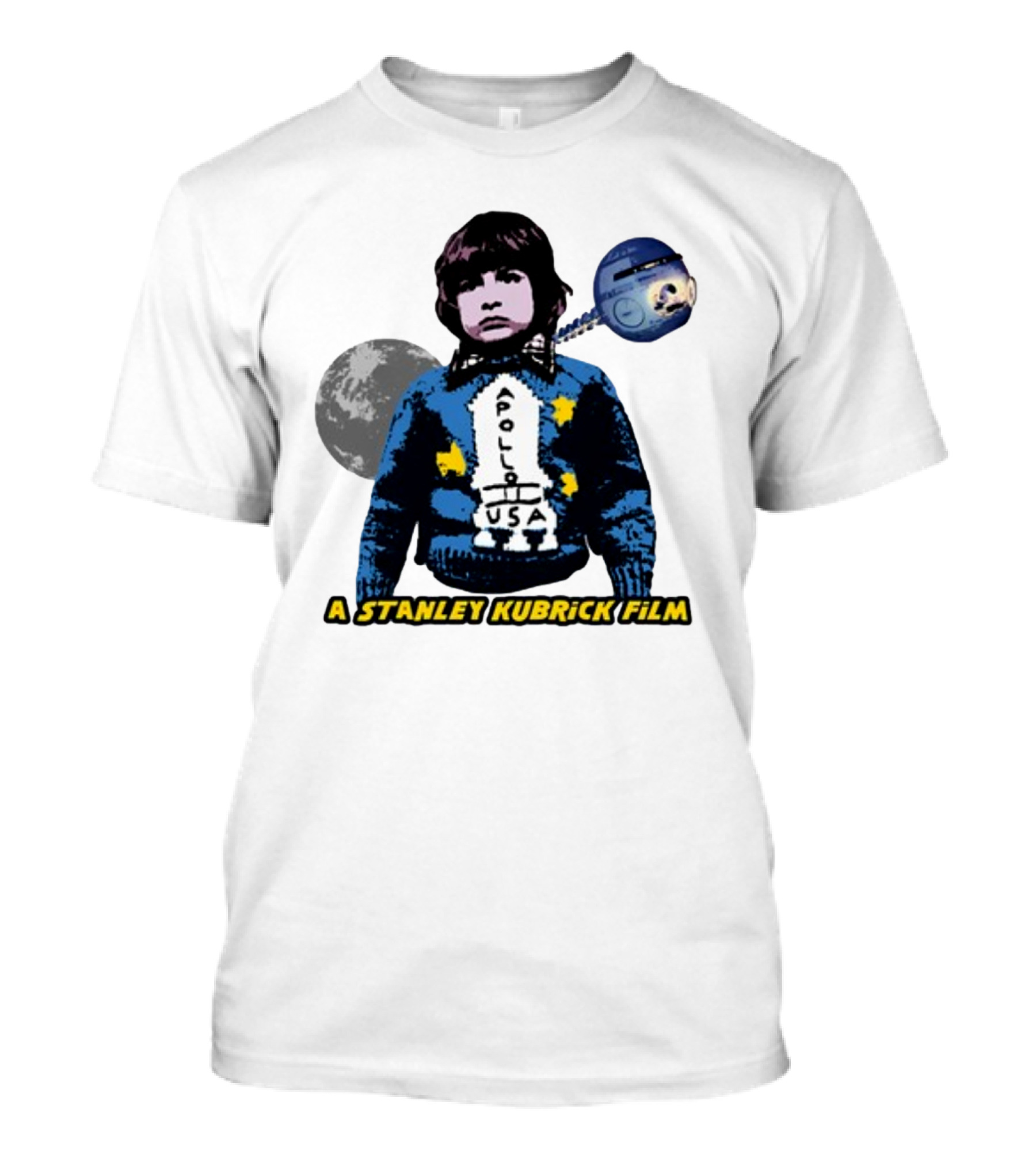 Apollo USA Moon Landing A Stanley Kubrick Film T-Shirt