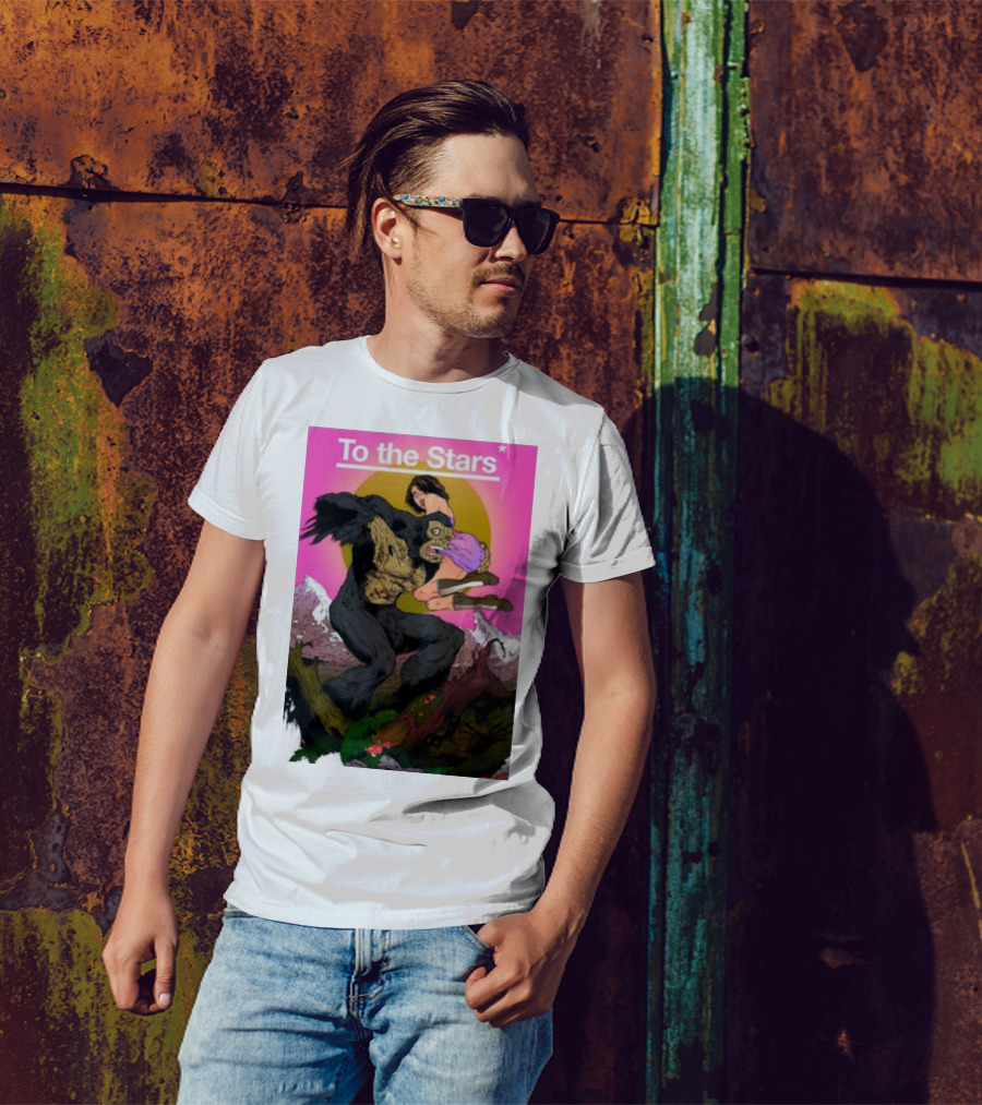 Bigfoot Comic By Thomas Tenney To The Stars T-Shirt