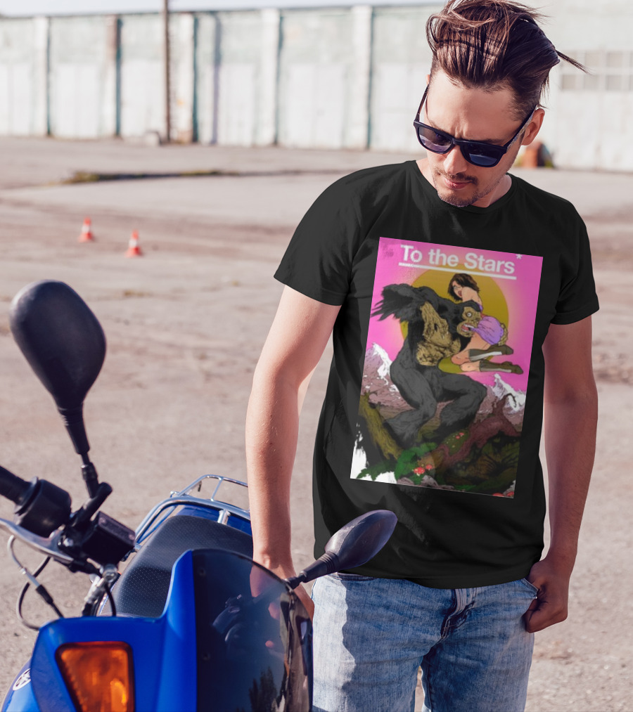 To The Stars Bigfoot Comic By Thomas Tenney T-Shirt