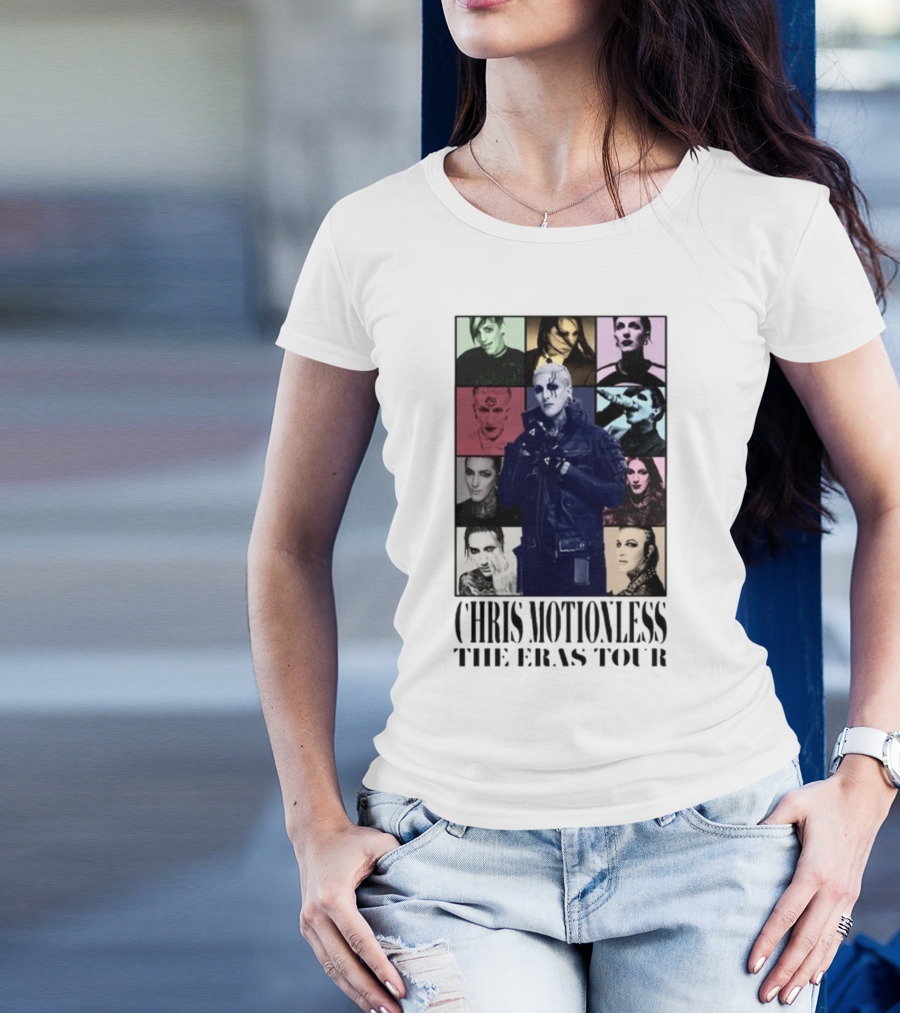 Chris Motionless The Eras Tour Colorful Portrait Collage T-Shirt