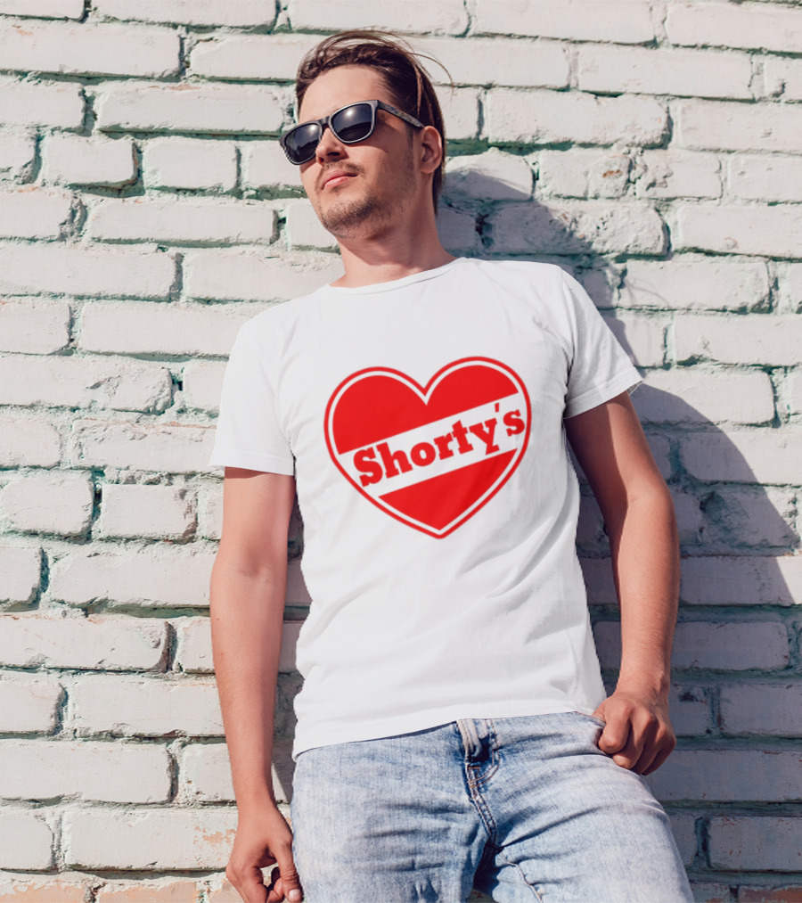 Shorty's Heart Logo Red Heart T-Shirt