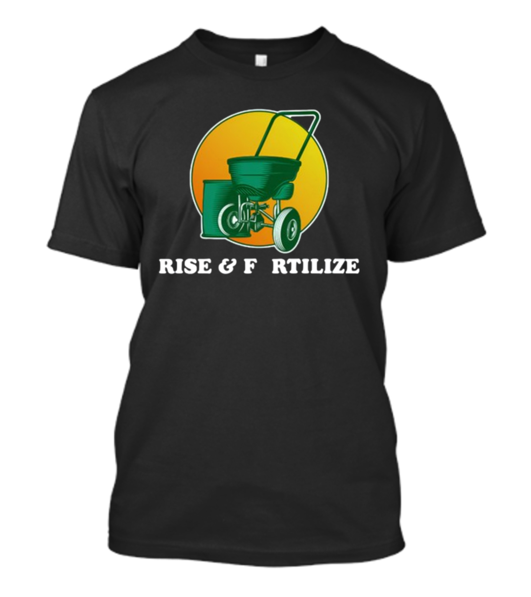 Sunrise And Lawn Spreader Humor T-Shirt