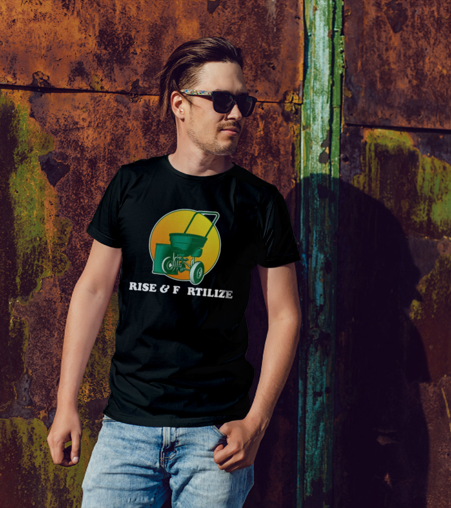 Sunrise And Lawn Spreader Humor T-Shirt