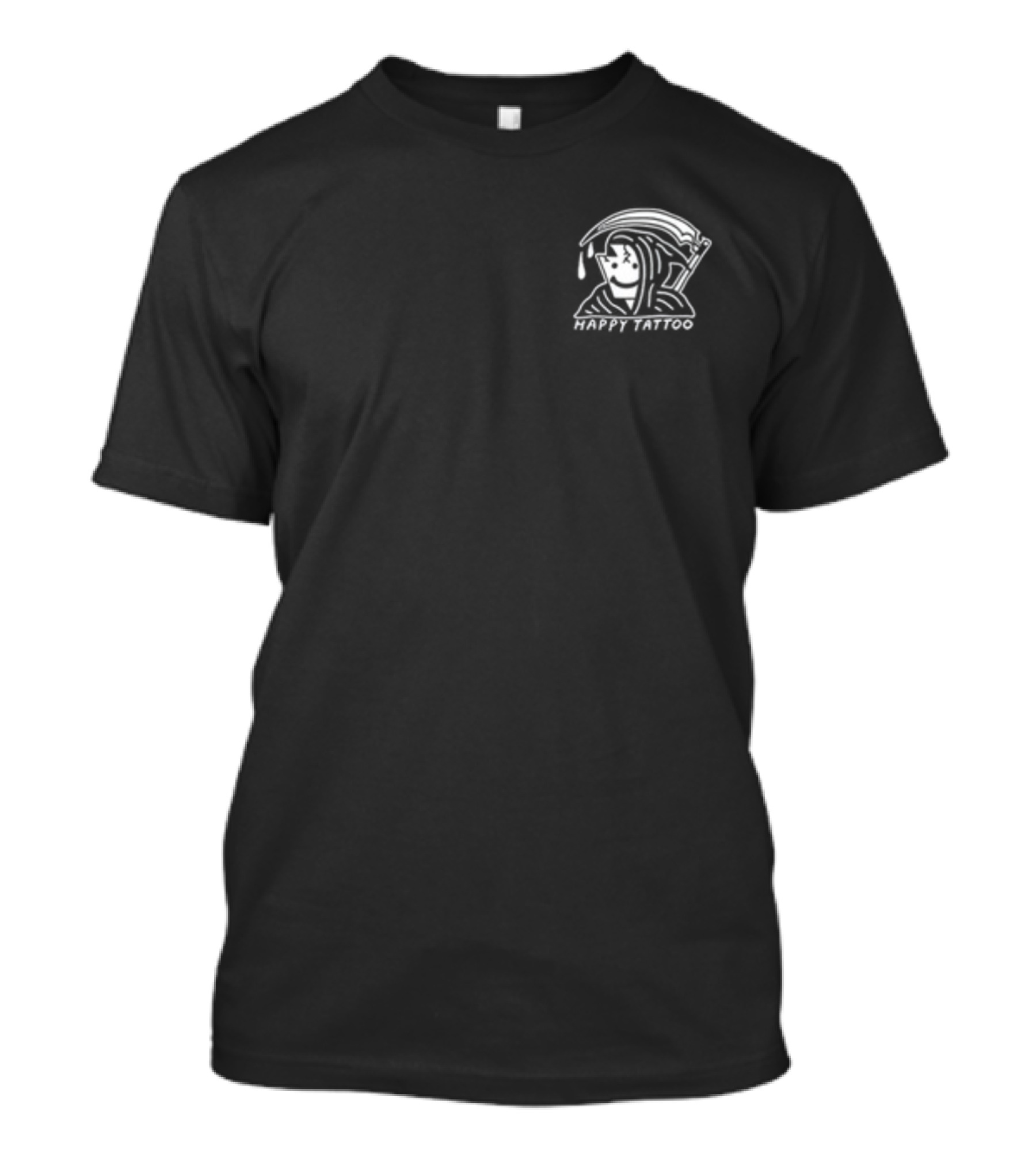 Heavyslime Happy Tattoo Grim Reaper Dripping Stylized T-Shirt