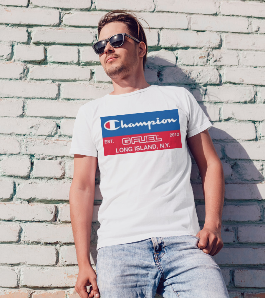Champion Gfuel Est. 2012 Long Island N.Y T-Shirt