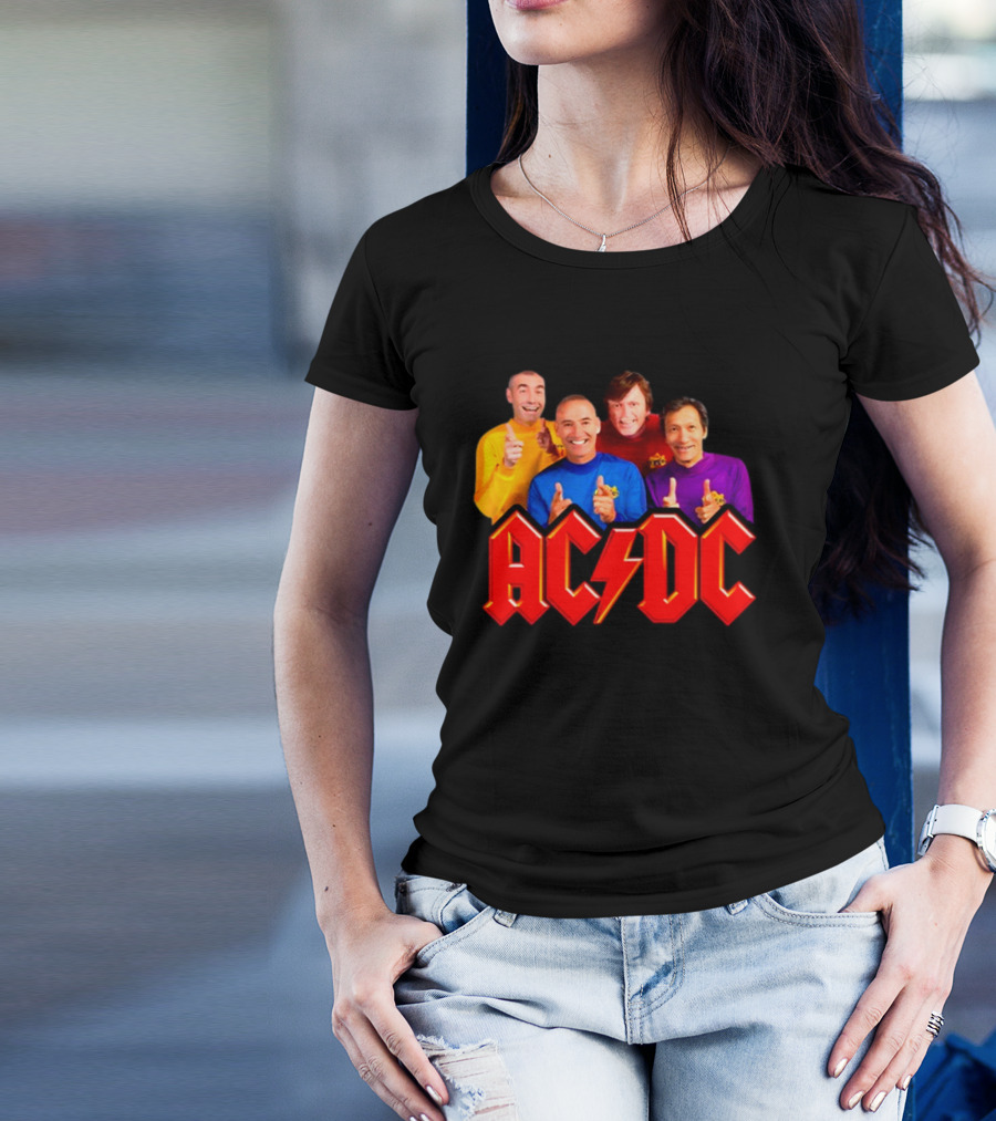 AC/DC Meets The Wiggles For Those About To Wiggle T-Shirt