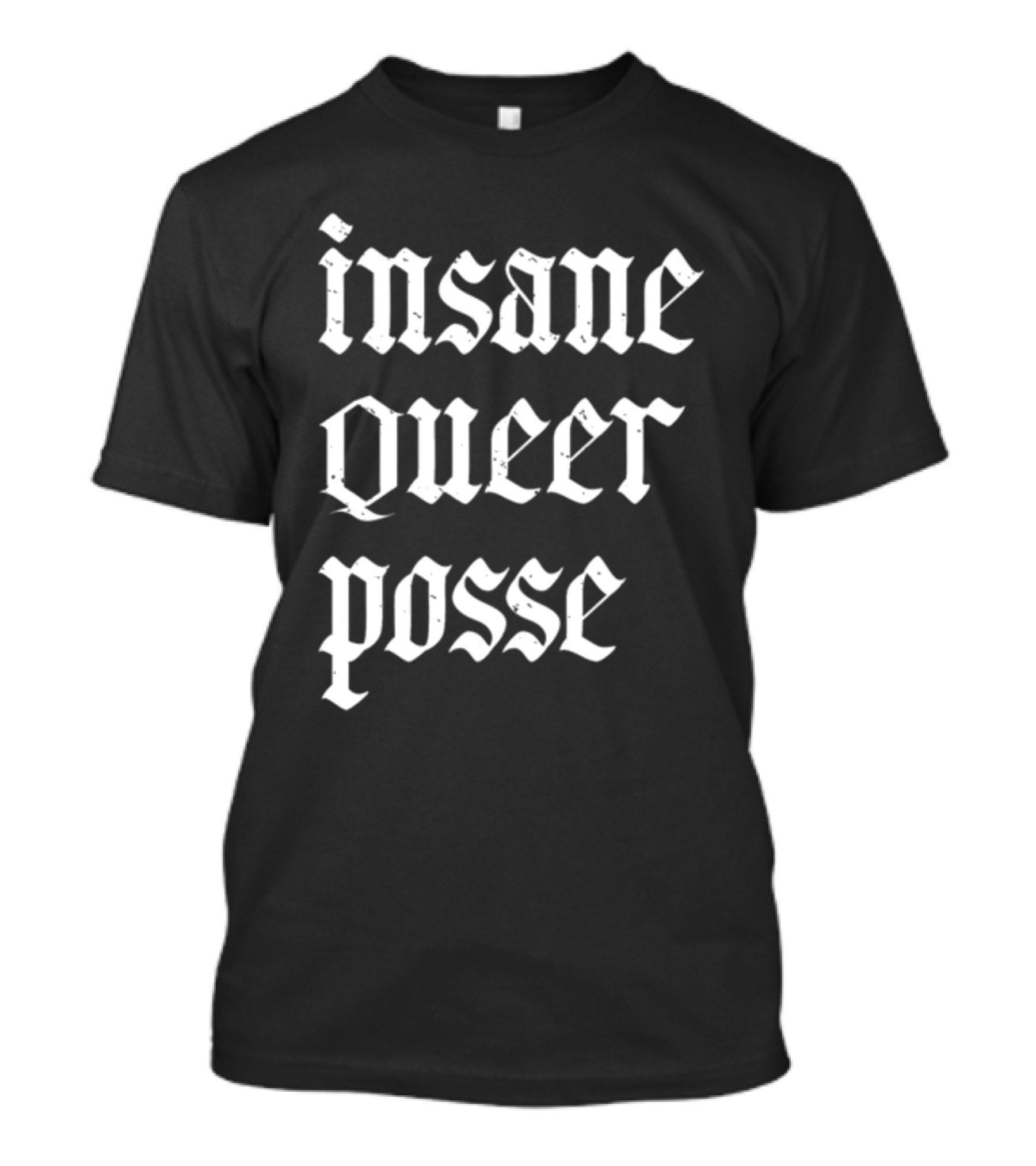 Mudzisonmolly Insane Queer Posse Bold Gothic T-Shirt